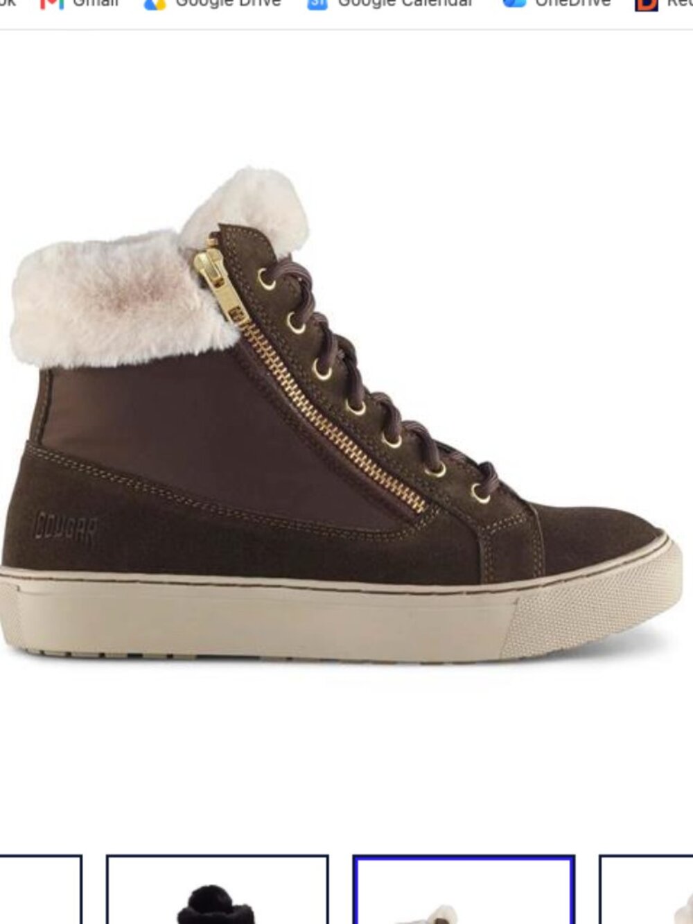 NIB COUGAR DUBLIN Women's Black High-Top Boots